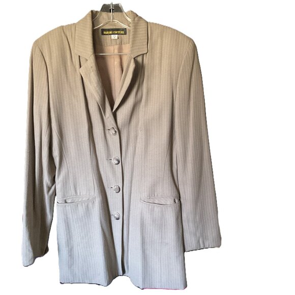 Barami Couture 100% Viscoise pin stripe skirt suit set - Picture 2 of 8